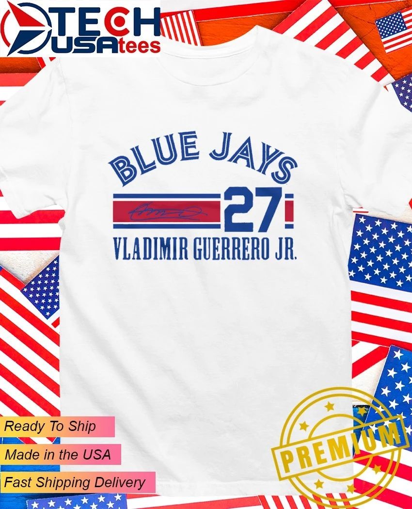 Toronto Blue Jays Baseball Vladimir Guerrero Jr. No. 27 signature shirt