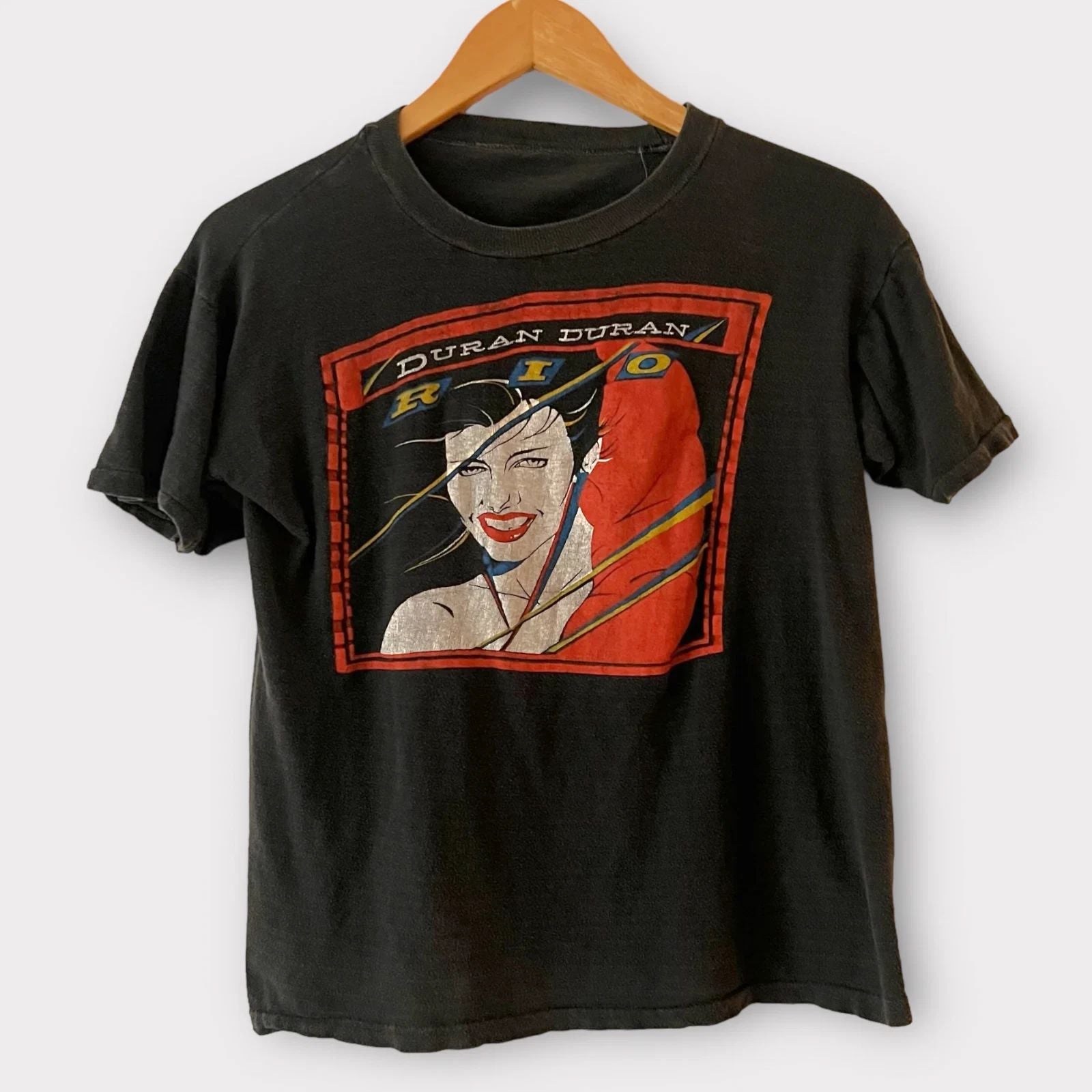 VTG Duran Duran Band Rio Album Black S to 5XL Concert Shirt EM310