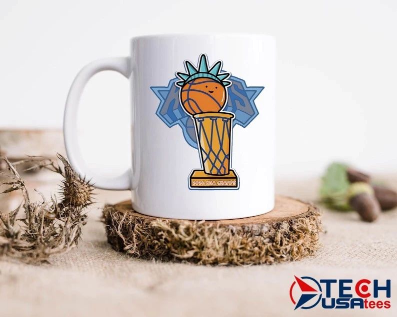 Knicks in 5 2026 NBA Champs Trophy cartoon shirt