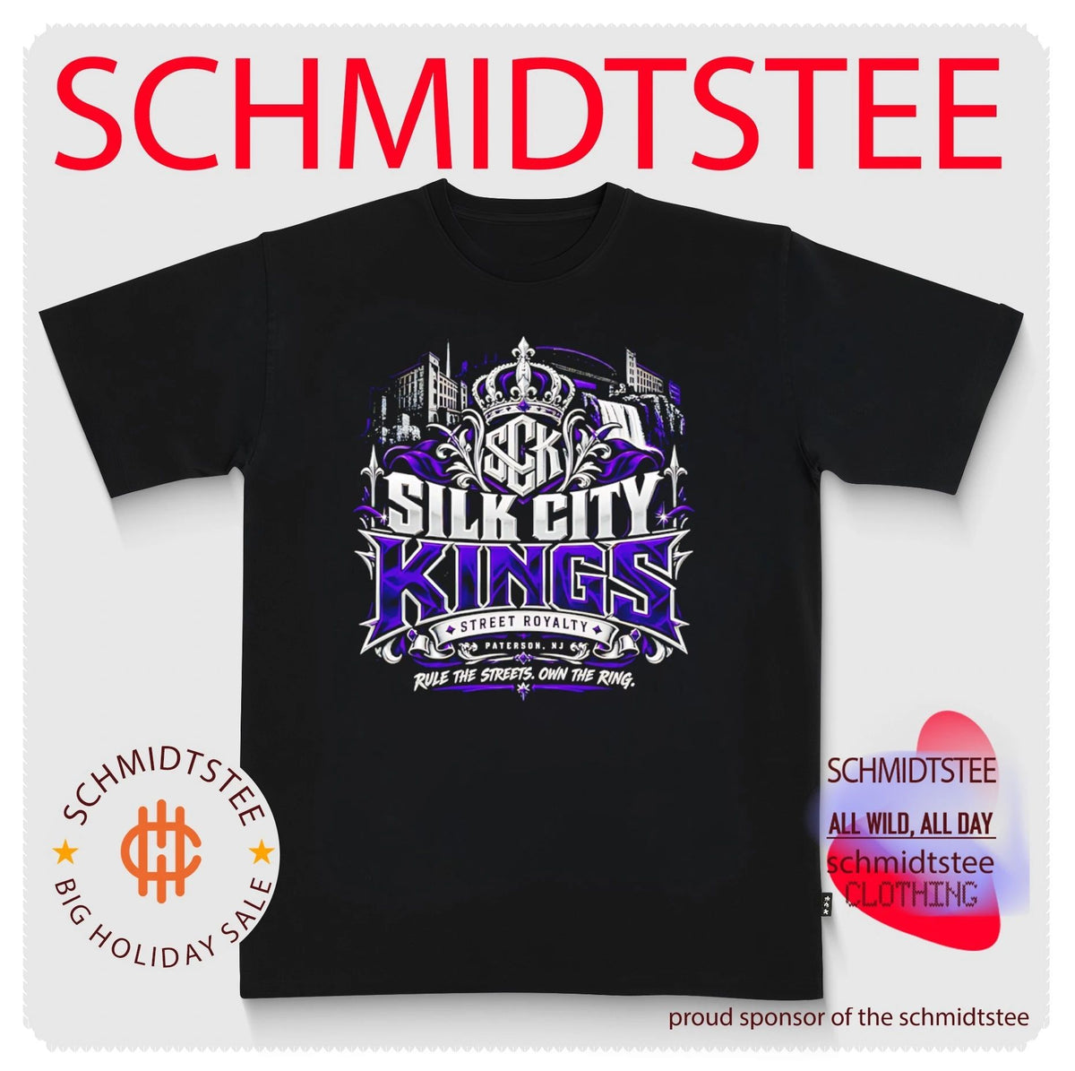 Silk City Kings Kenny Bengal & Bulldog Pittman Purple Reign shirt