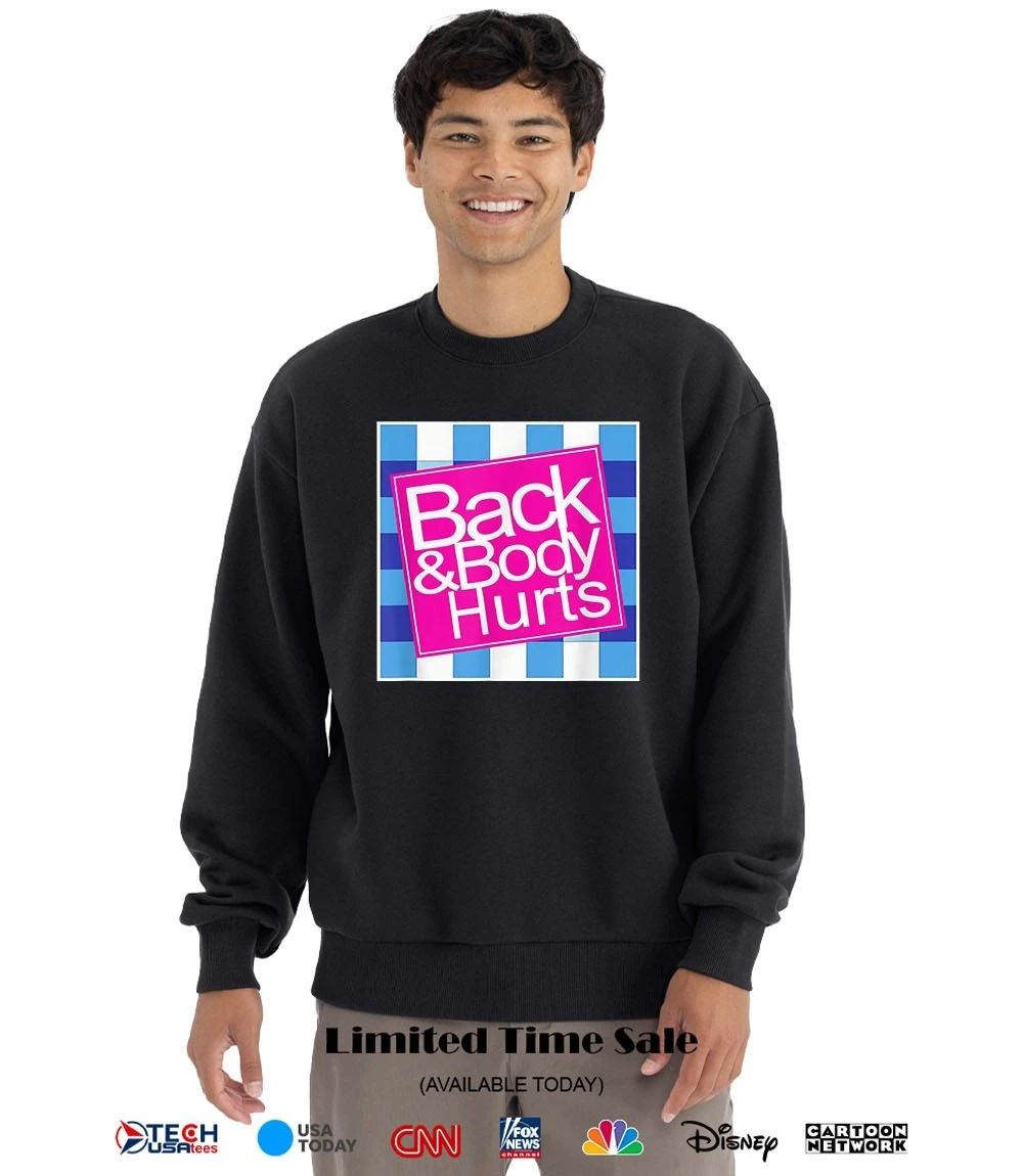 Back and body hurts checkered shirt