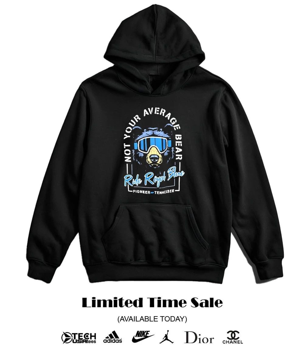 Not your average bear Ride Royal Blue shirt