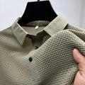 Mesh Ice Silk Short-Sleeved T-Shirt Men's Ice Silk Short Sleeve Shirt