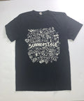 NY Summer Stage Black T Shirt  Graphic Crew Neck Stretch Unisex Size Medium
