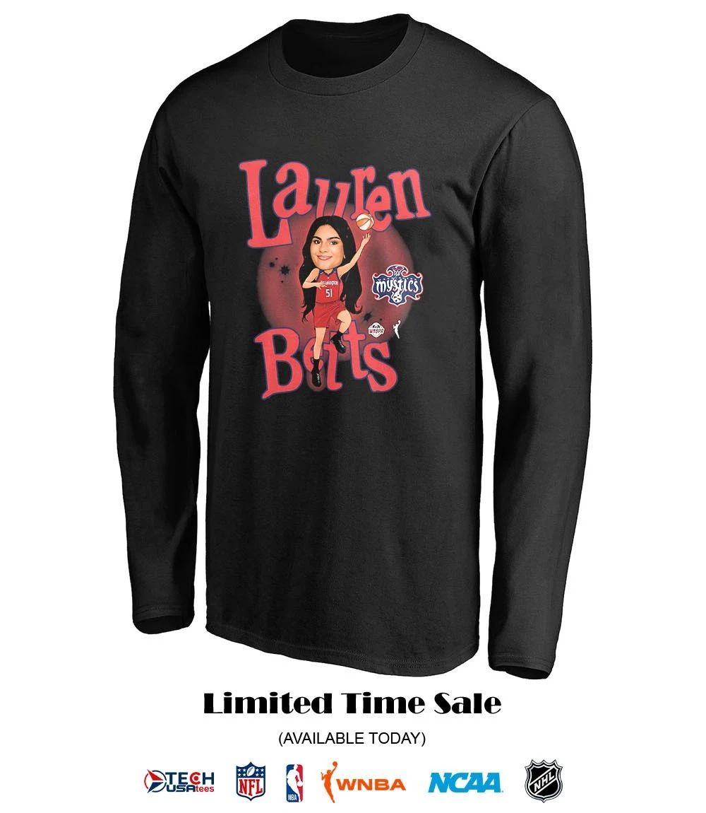 Lauren Betts Draft Washington Mystics 2026 WNBA caricature shirt