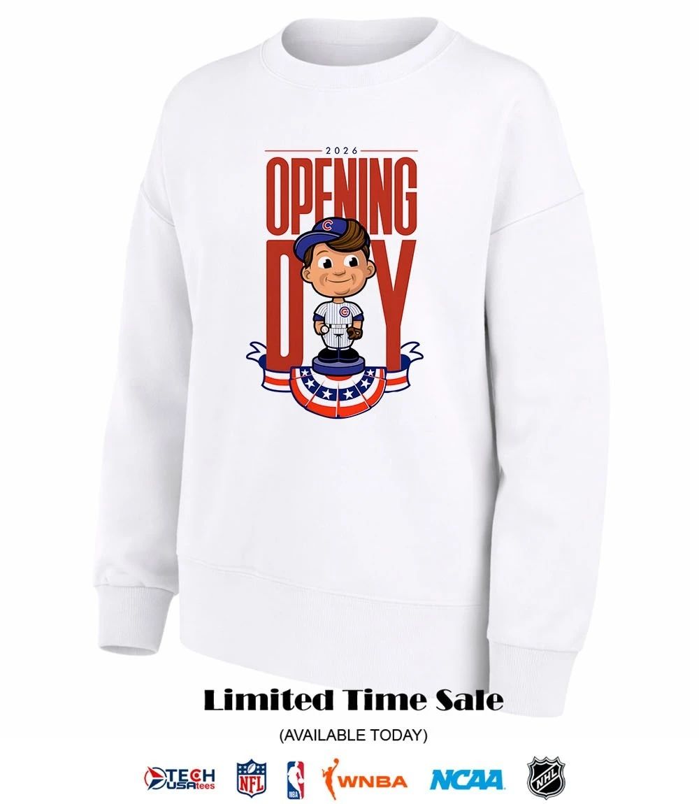 2026 Opening Day Chicago Cubs bobblehead shirt