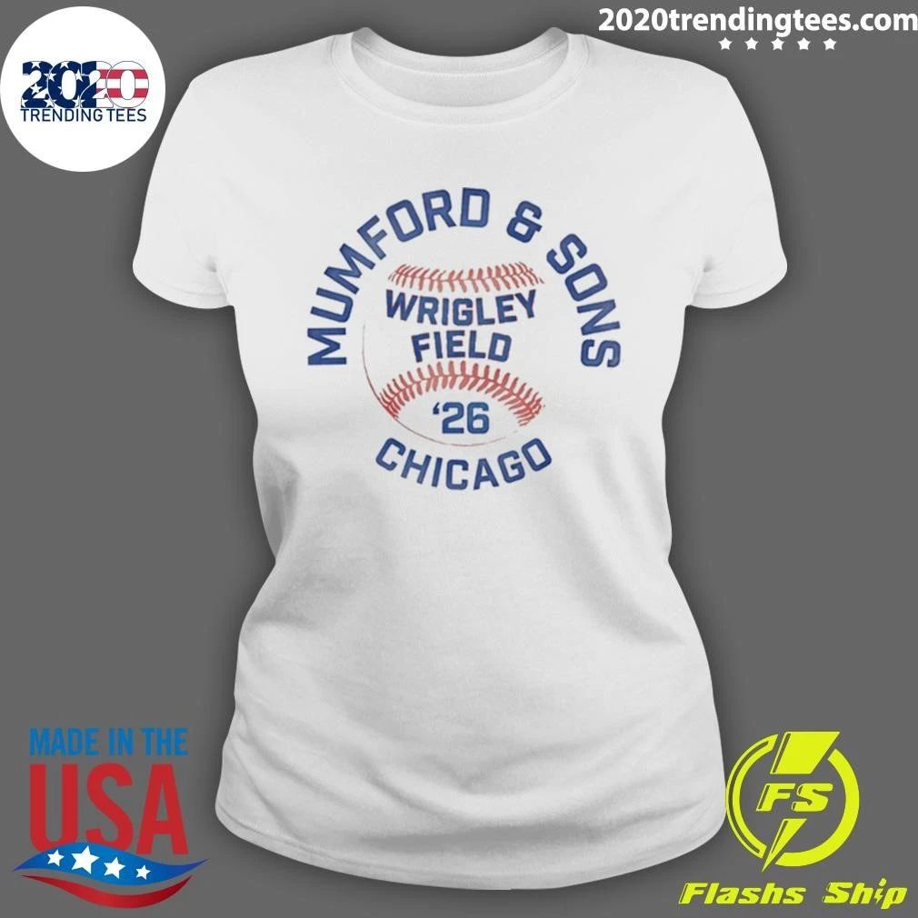 Mumford & Sons Wrigley Field ’26 Chicago IL Tee Shirt