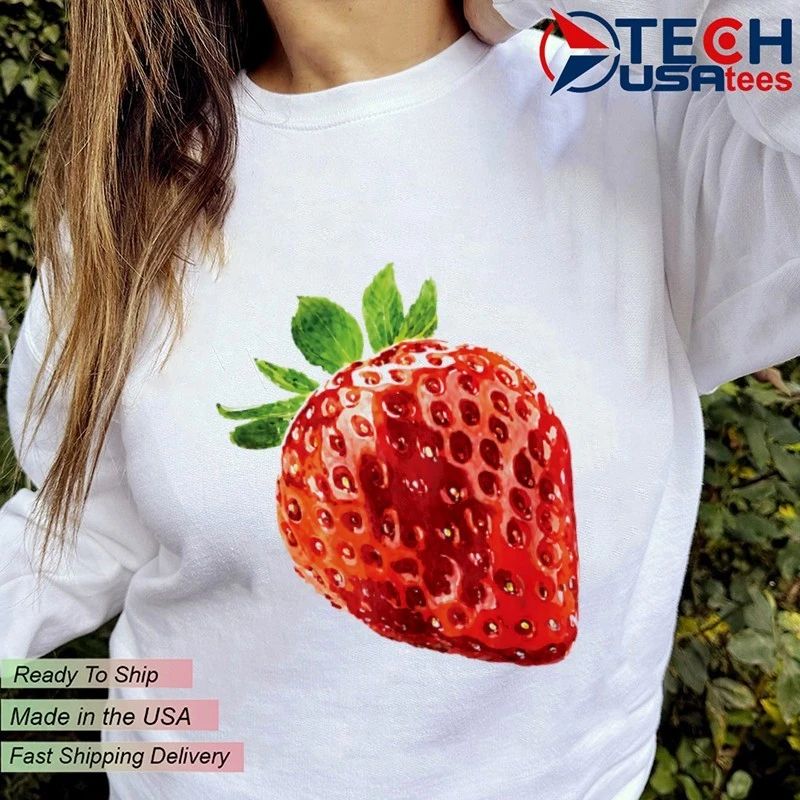 Alice and Steve Izzy by Anthropologie Strawberry shirt