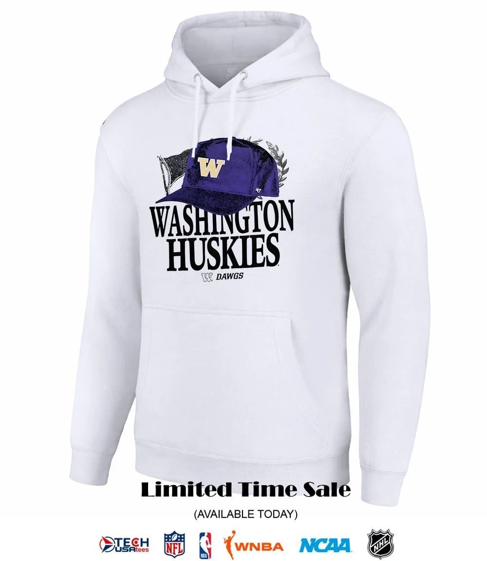 Washington Huskies in the paper hat shirt