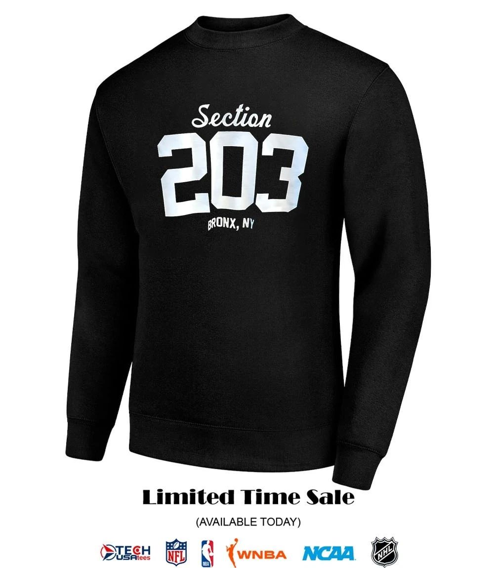 New York Yankees Section 203 Bronx NY shirt