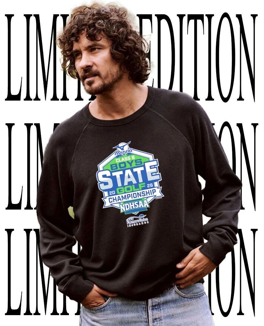 2026 NDHSAA Class B Boys Golf State Tournament logo shirt
