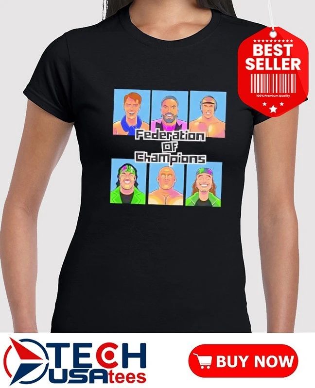 Federation of Champions Wrestling cartoon shirt