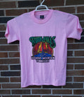 Vintage Ruby Falls Lookout Mountain Travel T Shirt Size Medium Pink Made In USA