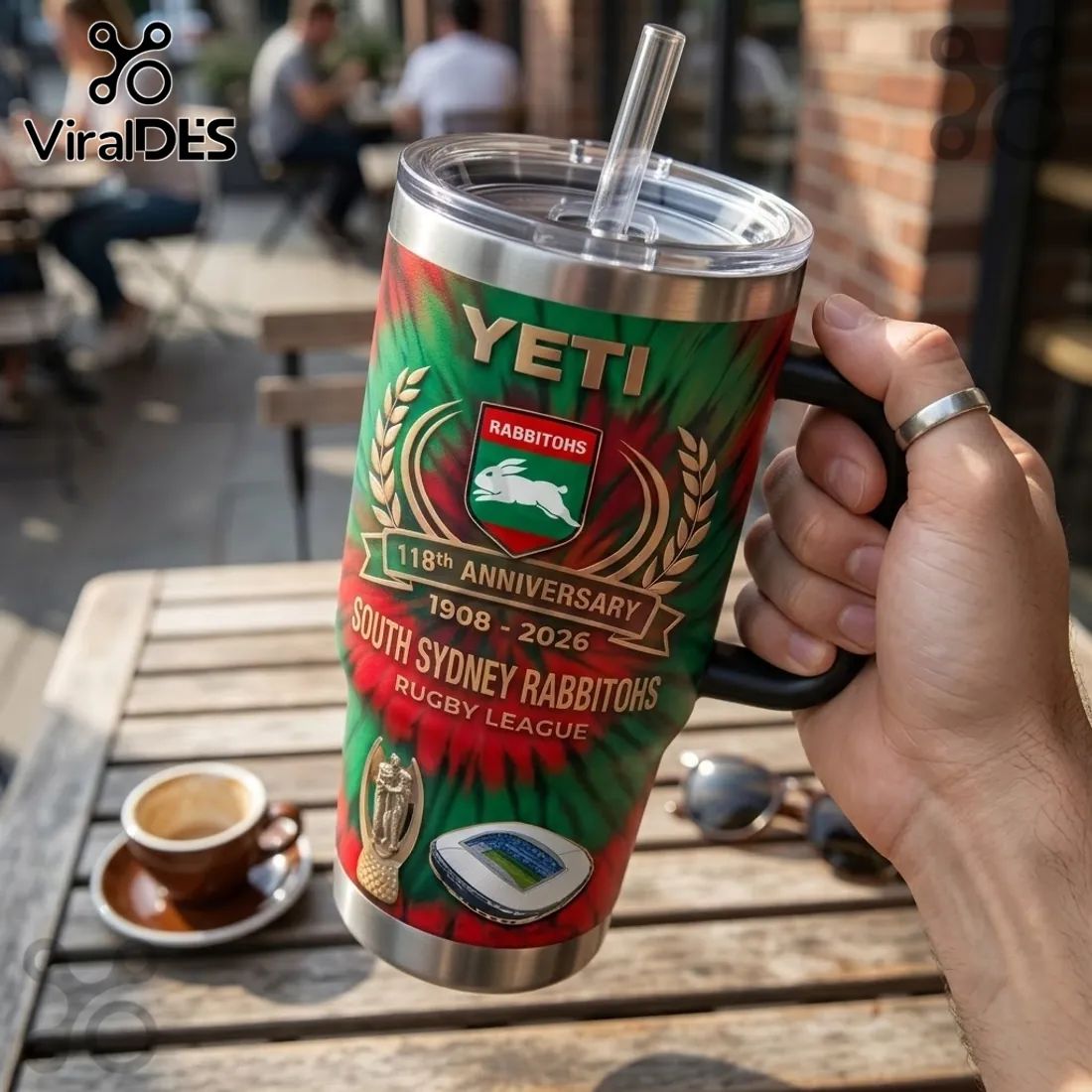 South Sydney Rabbitohs 118th Anniversary 40oz Tumbler
