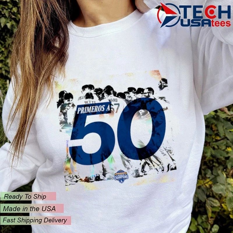 Los Angeles Dodgers first to 50 wins in the Majors shirt