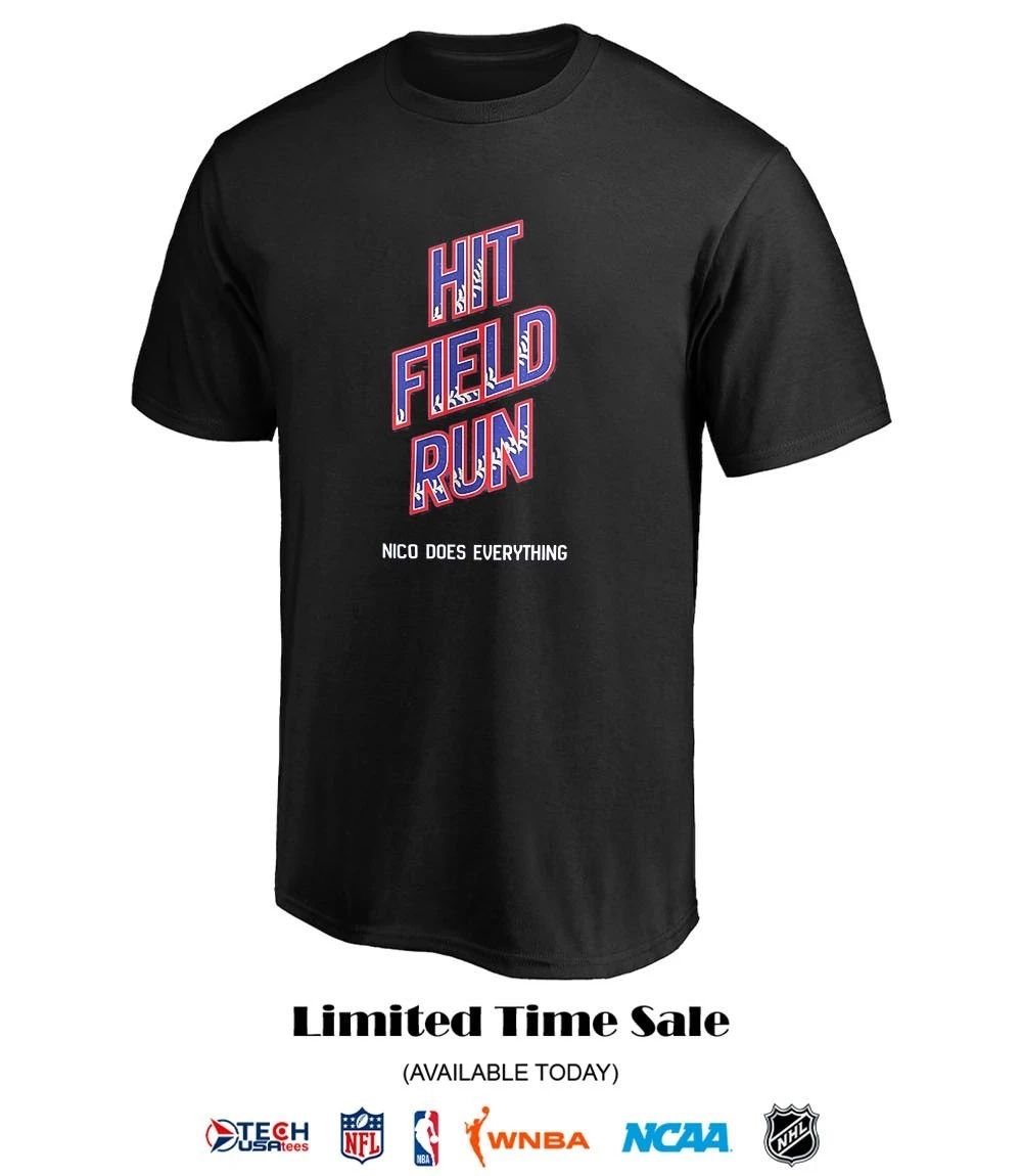 Chicago Cubs hit field run Nico does everything shirt
