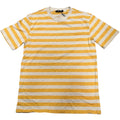 $50 GRAND DERBY by GUESS Beige Mustard STRIPED Oversized Fit  T-shirt NWT