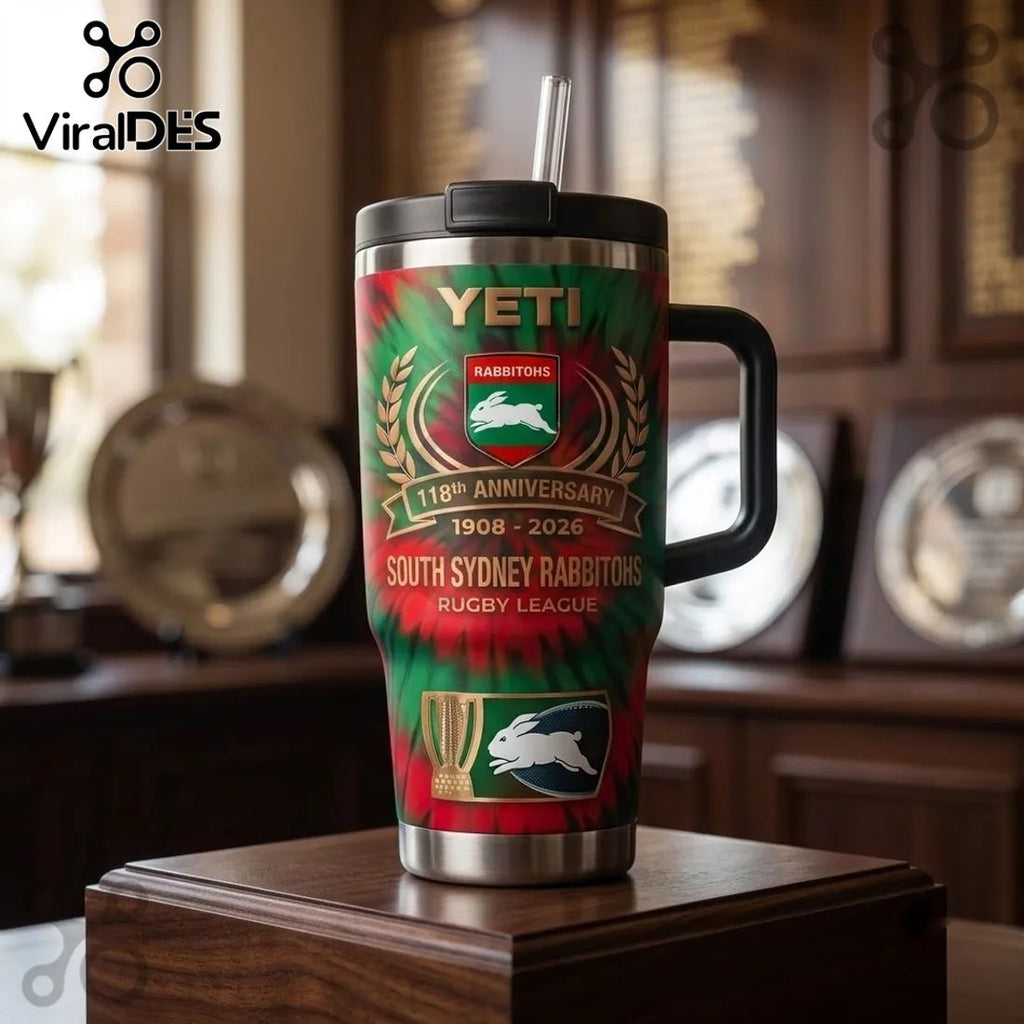 South Sydney Rabbitohs 118th Anniversary 40oz Tumbler