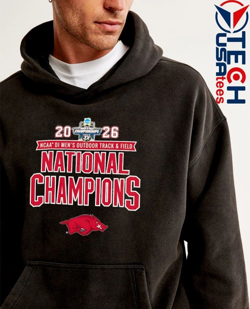 Arkansas Razorbacks 2026 NCAA Men’s Outdoor Track & Field National Champions shirt