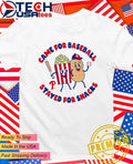 Philadelphia Phillies came for baseball stayed for snacks shirt