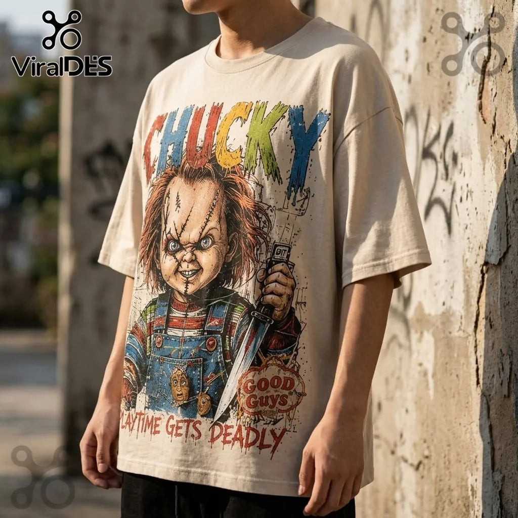 Chucky Good Guys Gone Bad Cream Shirt