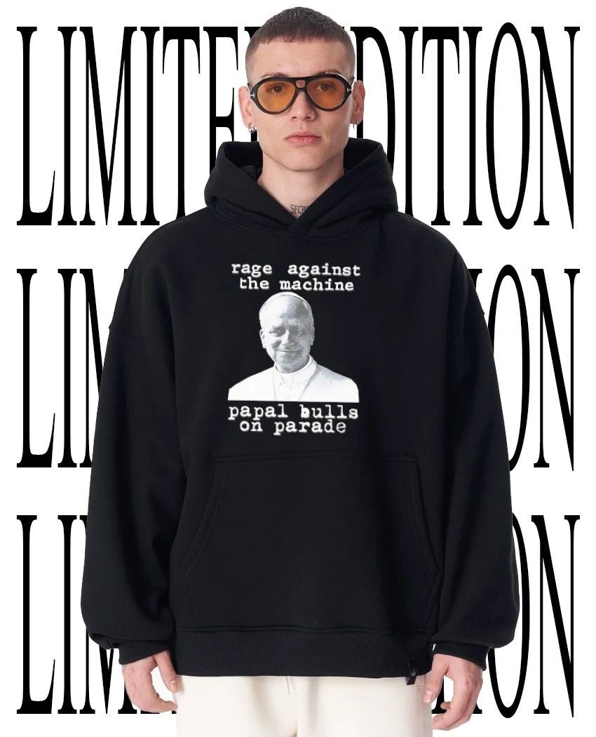 Pope John Paul II Rage against the Machine papal bulls on parade shirt