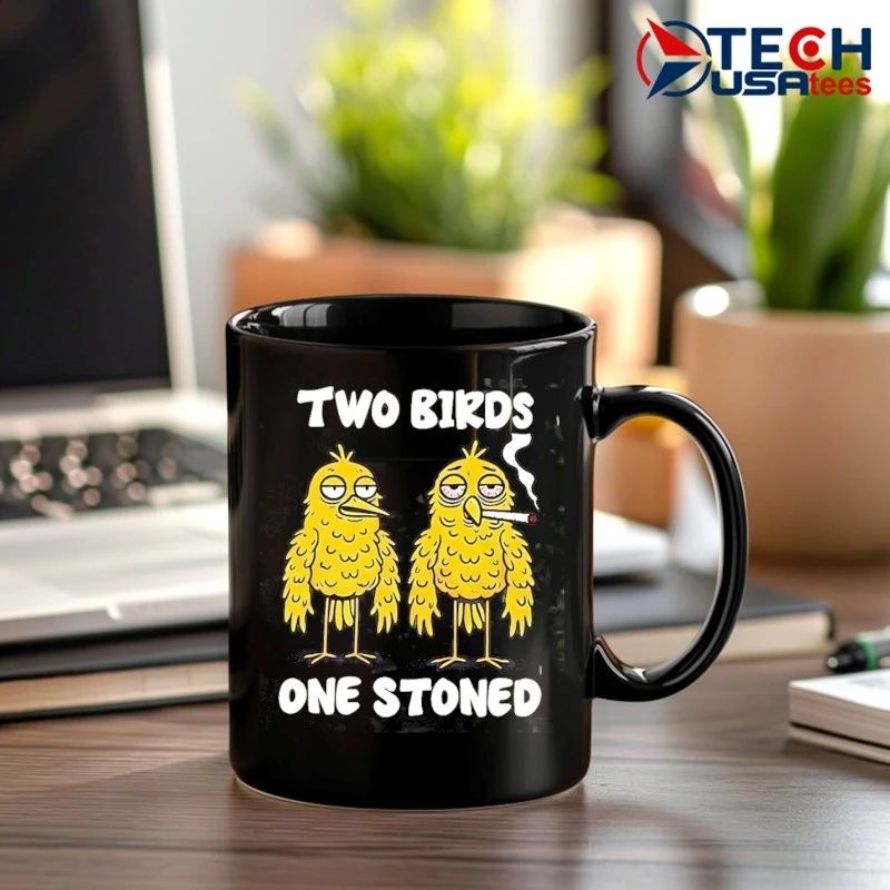 Two birds one stoned smoking shirt