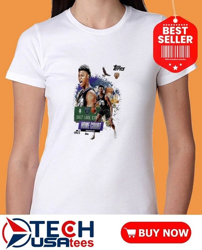 Ace Bailey Utah Jazz Topps Home Court graphic shirt