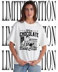 White chocolate book club shirt