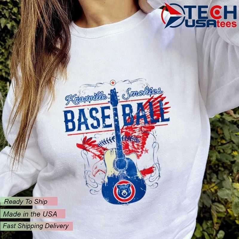 Knoxville Smokies Baseball Chicago Cubs guitar shirt