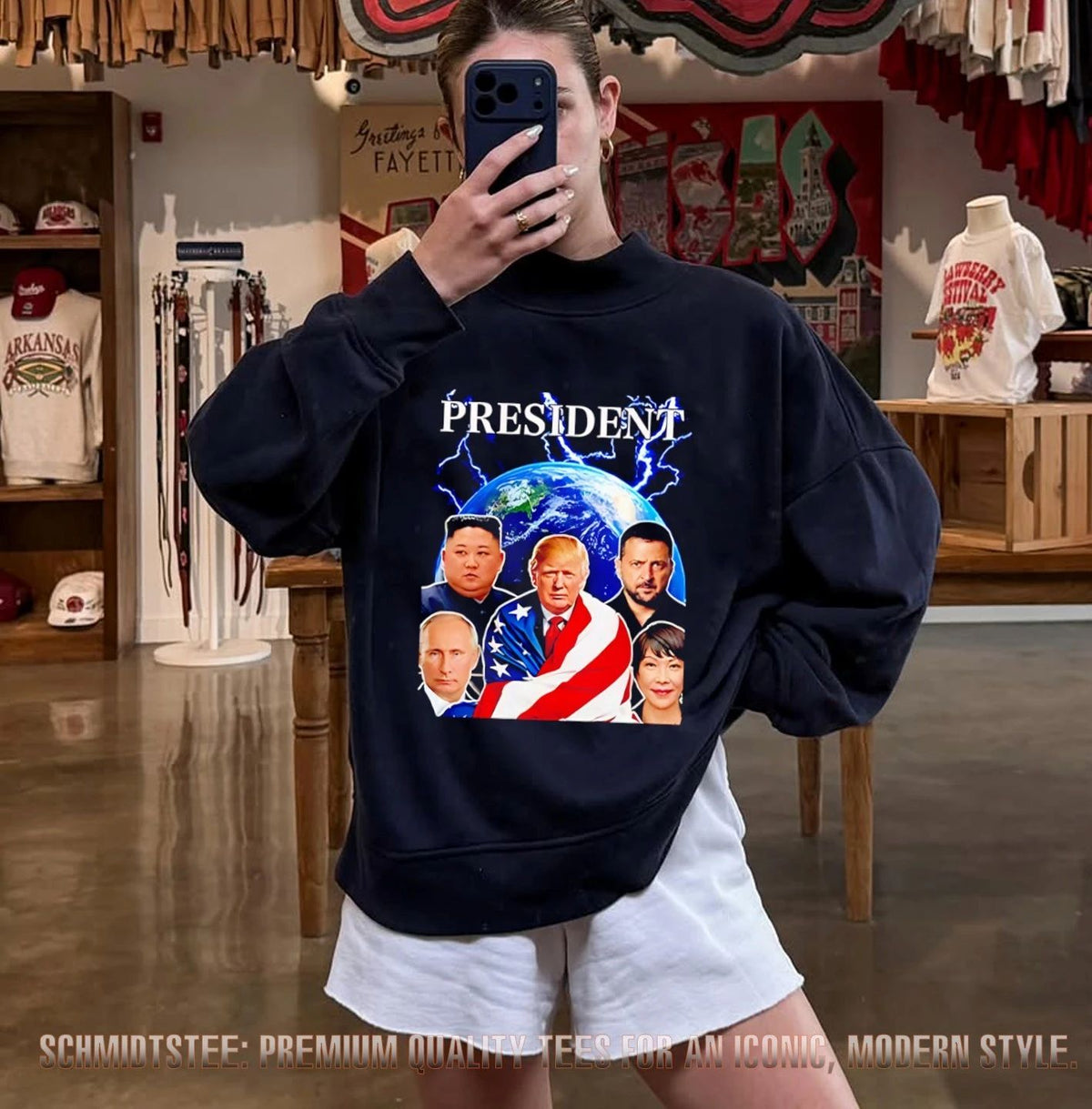President Trump Putin Kim Jong-un Zelenskyy Takaichi Sanae shirt