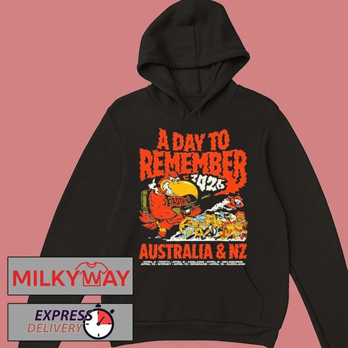 A Day To Remember Big Rock Tour 2026 Australia And New Zealand Tour Dates Design by James Hartley shirt