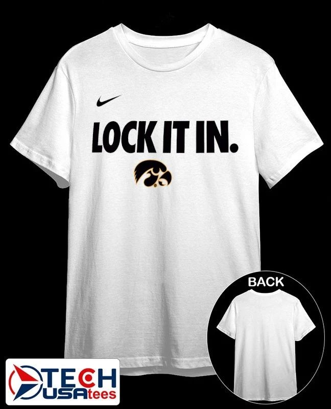 Lock it in Iowa Hawkeyes 2026 On-Court Bench shirt