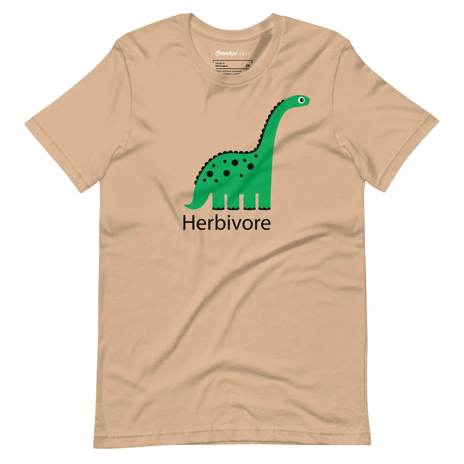 Herbivore - Funny Simple Dinosaur Plants Drawing Vintage Retro Graphic Tee Shirt