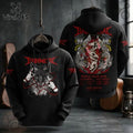 Babymetal 2026 World Tour Wolf Mascot Black Hoodie