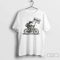 Classic Portland Frog Riding Bike Resist T Shirts