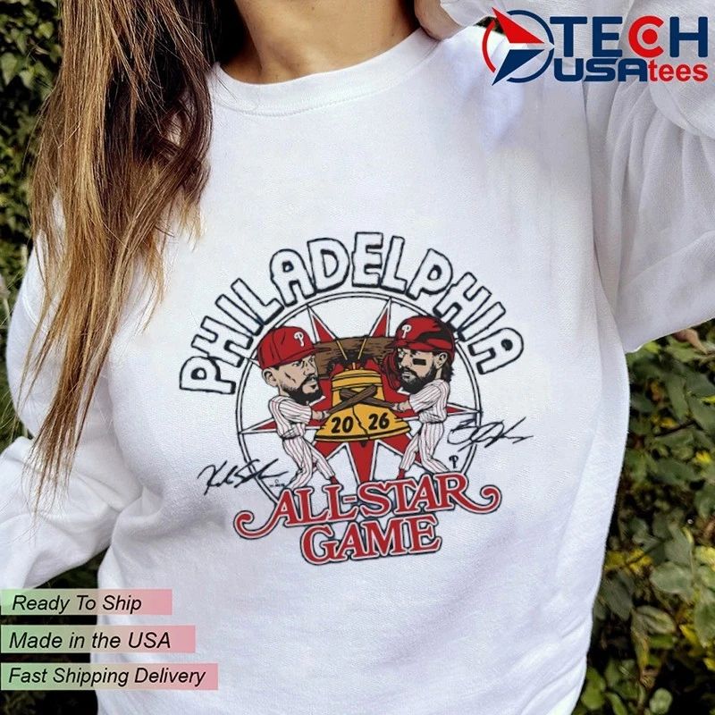 Philadelphia Phillies Bryce Harper and Kyle Schwarber 2026 MLB All-Star Game signature shirt