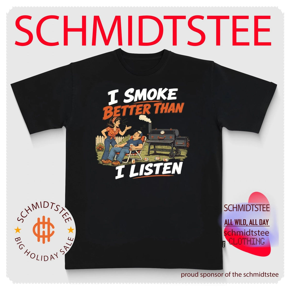 I Smoke Better Than I Listen BBQ Grilling Enthusiast shirt