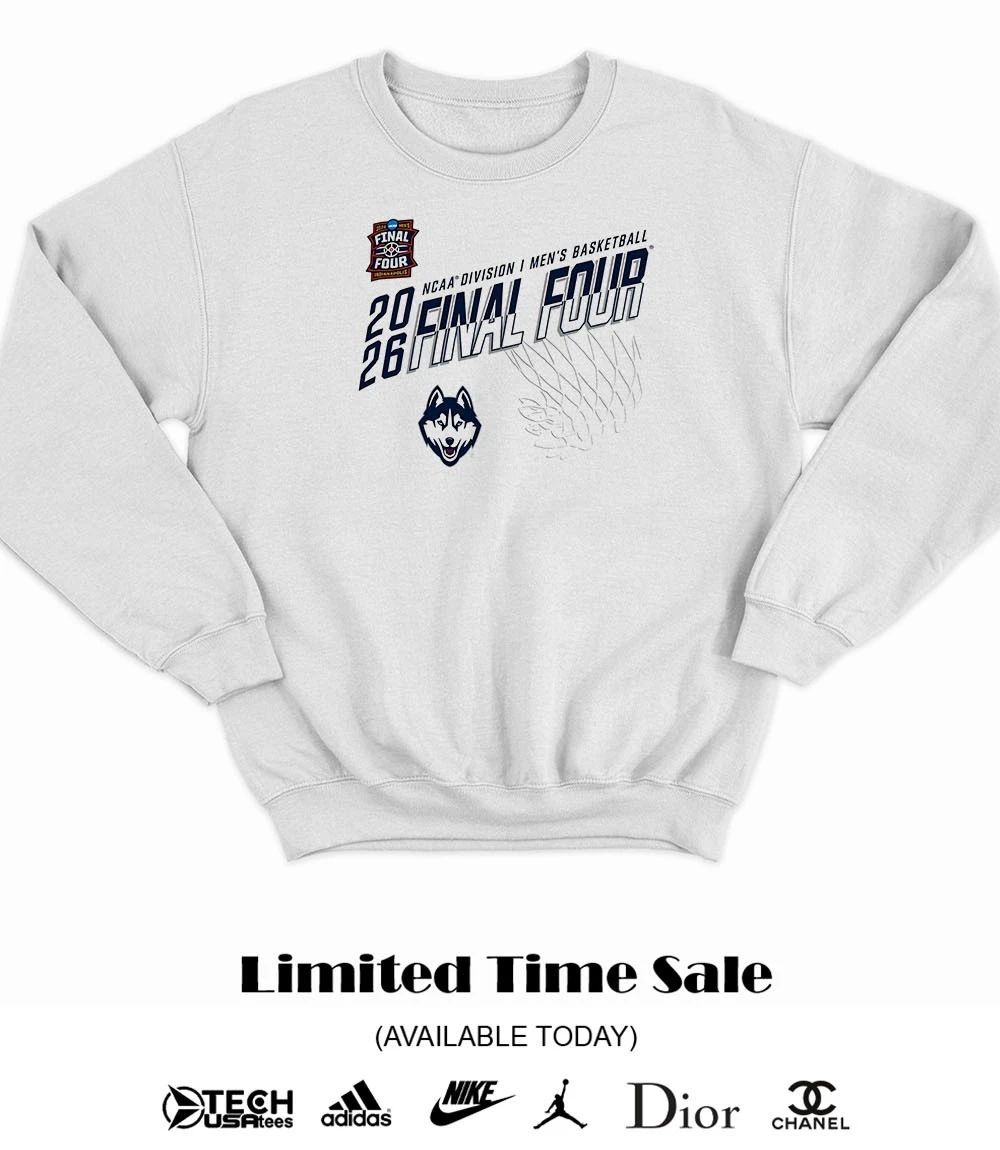 UConn Huskies Final Four 2026 NCAA Division I Men’s Basketball Tournament March Madness Net shirt