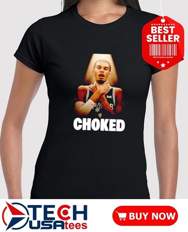 San Antonio Spurs Victor Wembanyama Chocked parody shirt