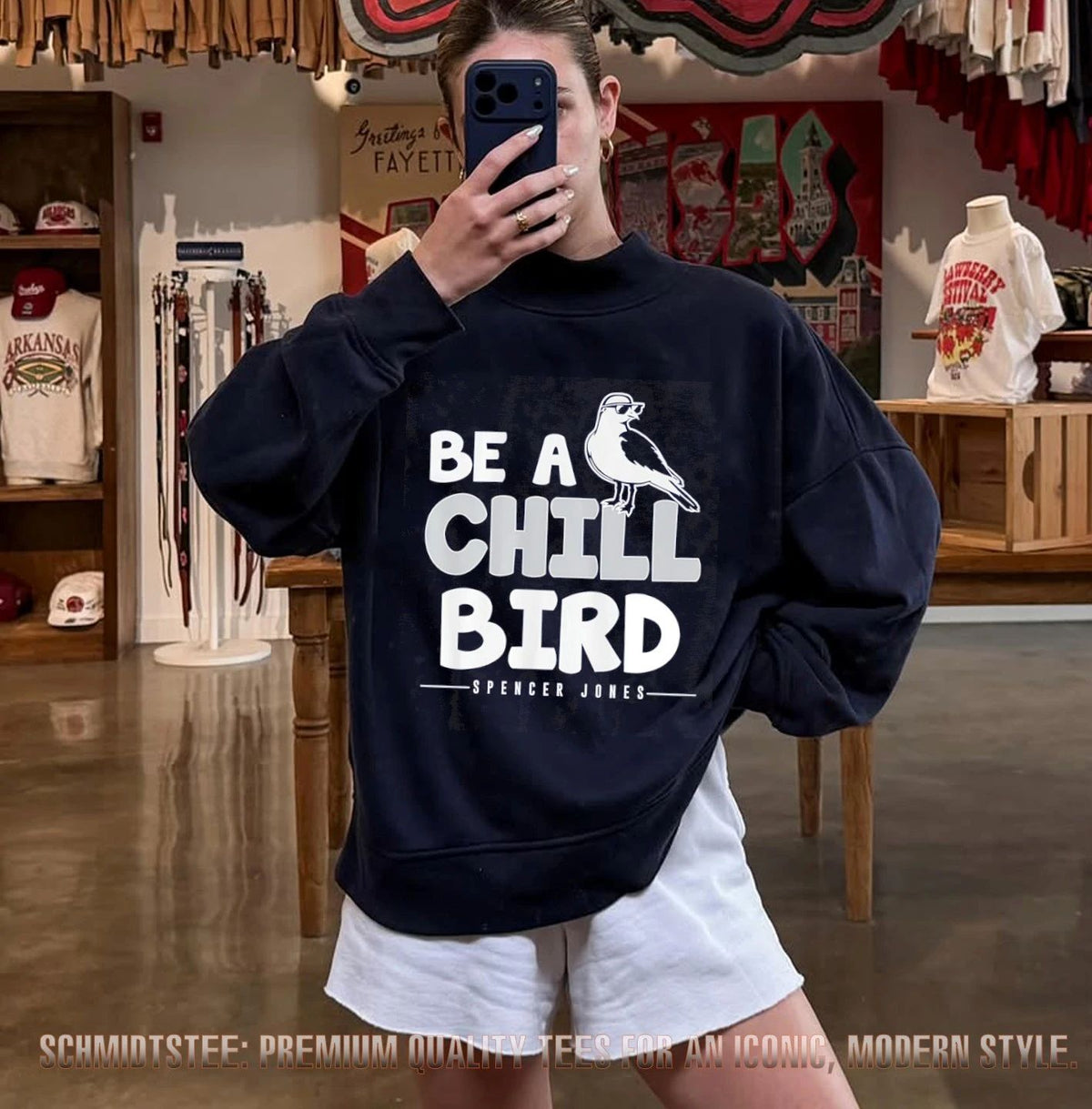 Spencer Jones New York Yankees Be A Chill Bird shirt