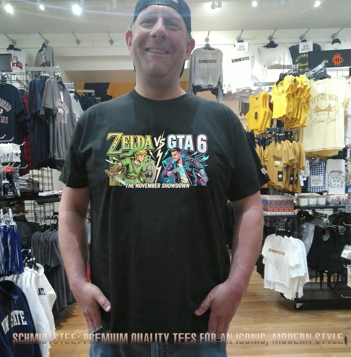 Zelda vs GTA 6 November Gaming Showdown shirt