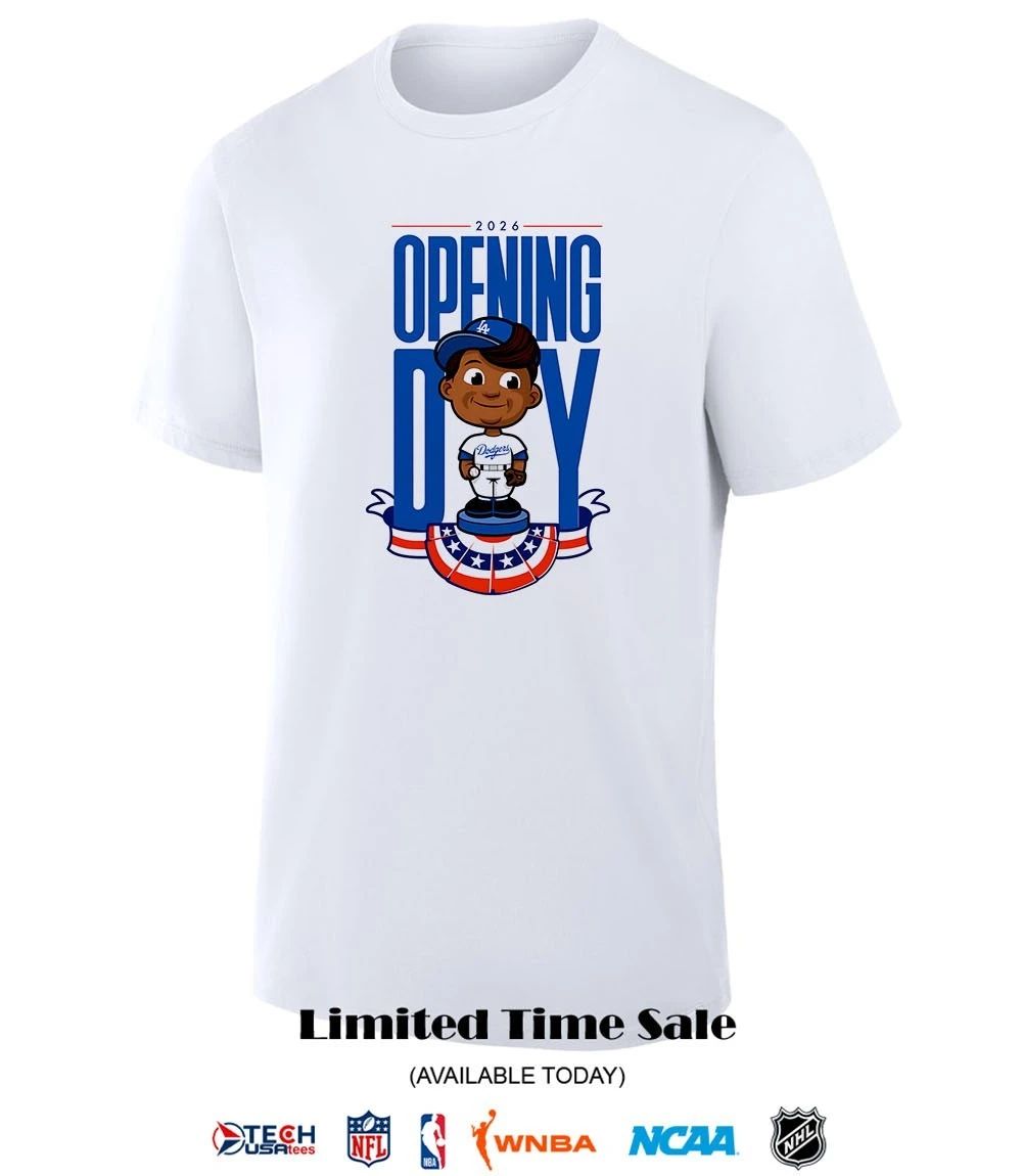2026 Opening Day Los Angeles Dodgers bobblehead shirt