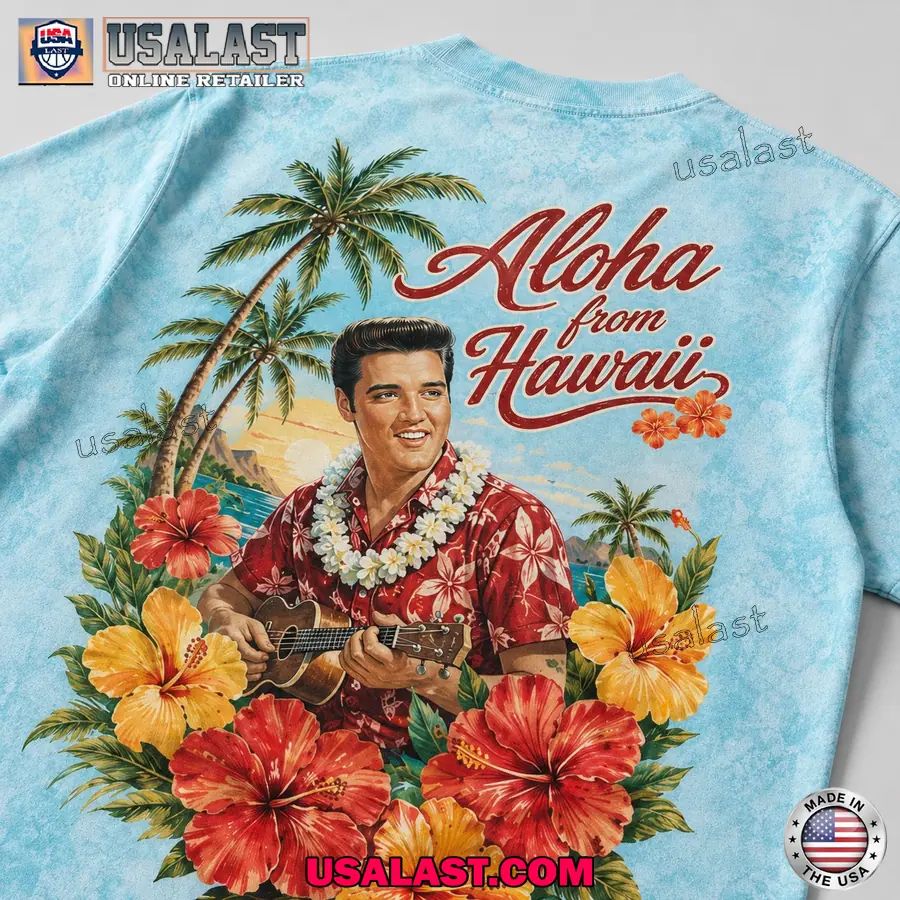 Elvis Presley Aloha From Hawaiian 3D T-Shirt