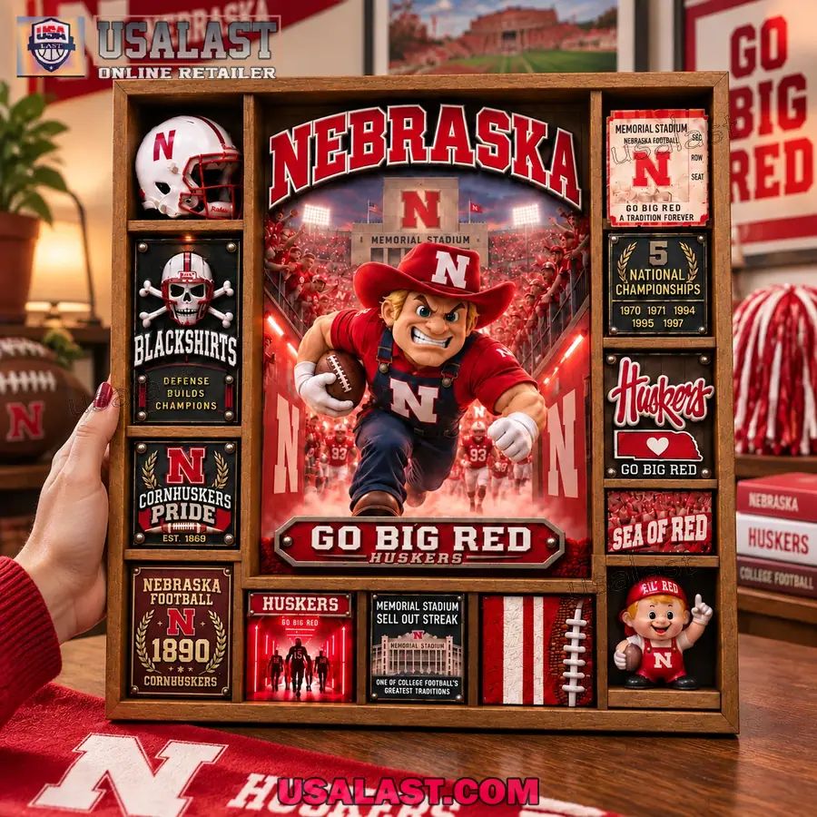 Nebraska Cornhuskers Custom Frame Light Box