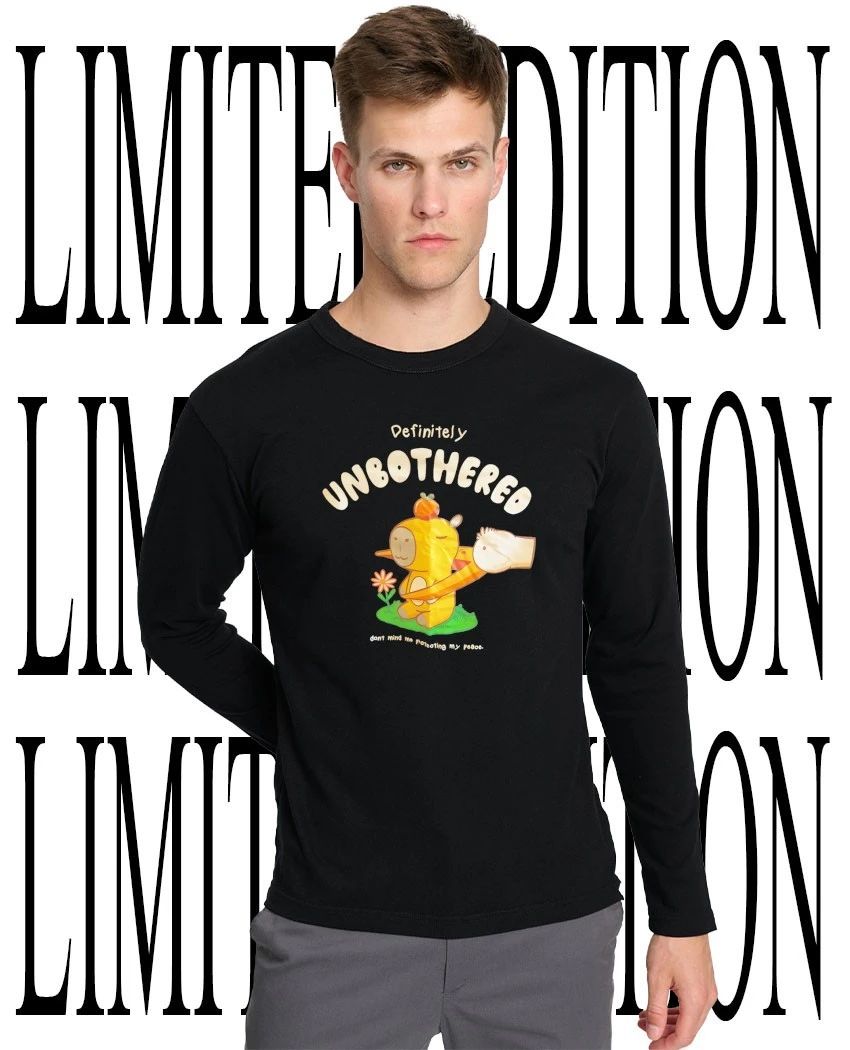 Capybara definitely unbothered protecting peace duck t-shirt