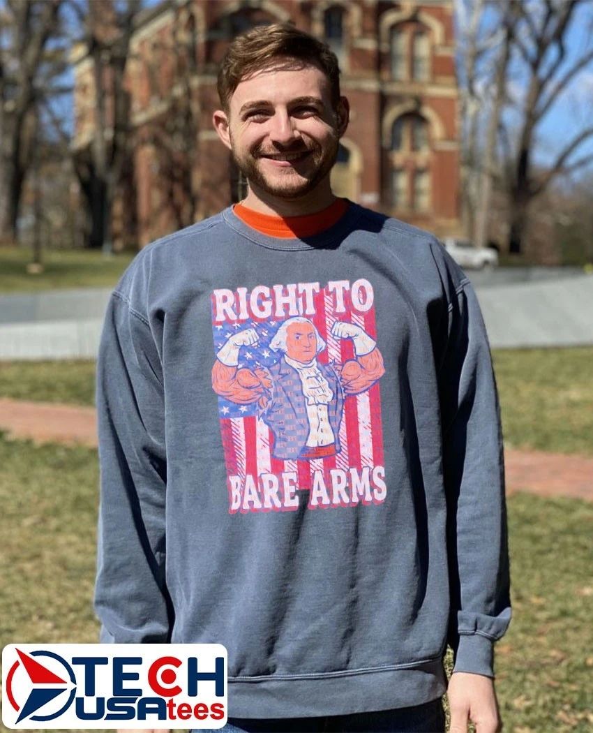 George Washington Patriotic Gym right to bare arms shirt