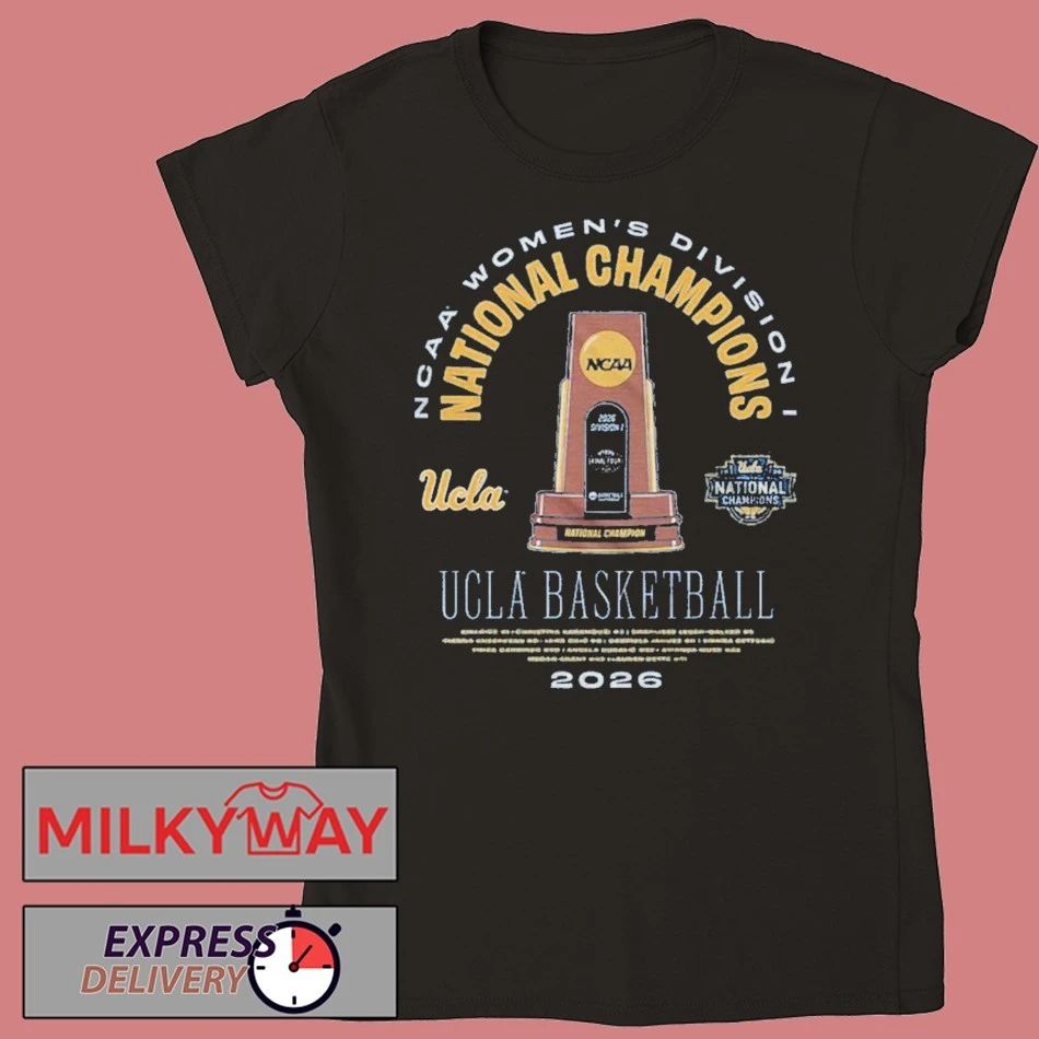 UCLA Bruins 2026 NCAA Women’s Basketball National Champions Trophy Legends T-Shirt