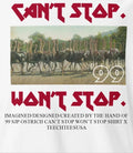 99 SJP Ostrich can’t stop won’t stop shirt