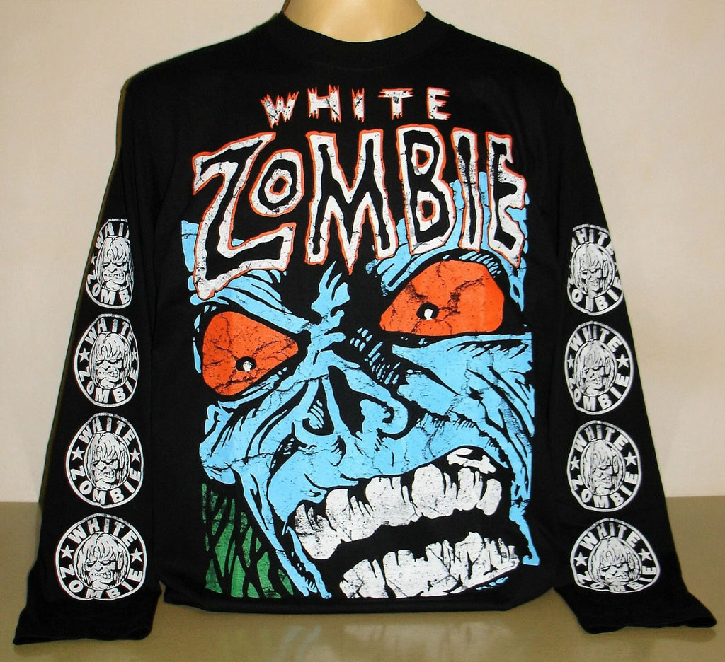 White Zombie Long Sleeve T-Shirt Size S M L XL 2XL 3XL Heavy Metal Rock Band Rob